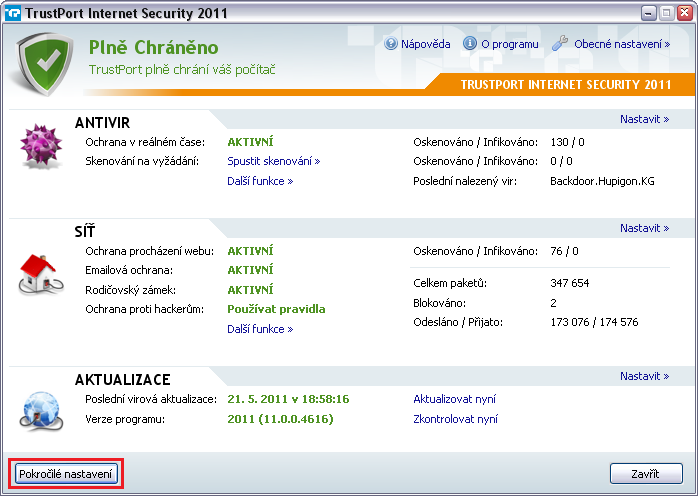 TrustPort zadanie licencie - rozkliknutie zadania licencie